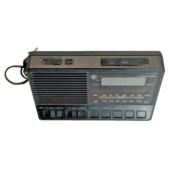 Vintage GE Alarm Clock AM/FM Radio Model 7-4648B - Picture 5 of 5